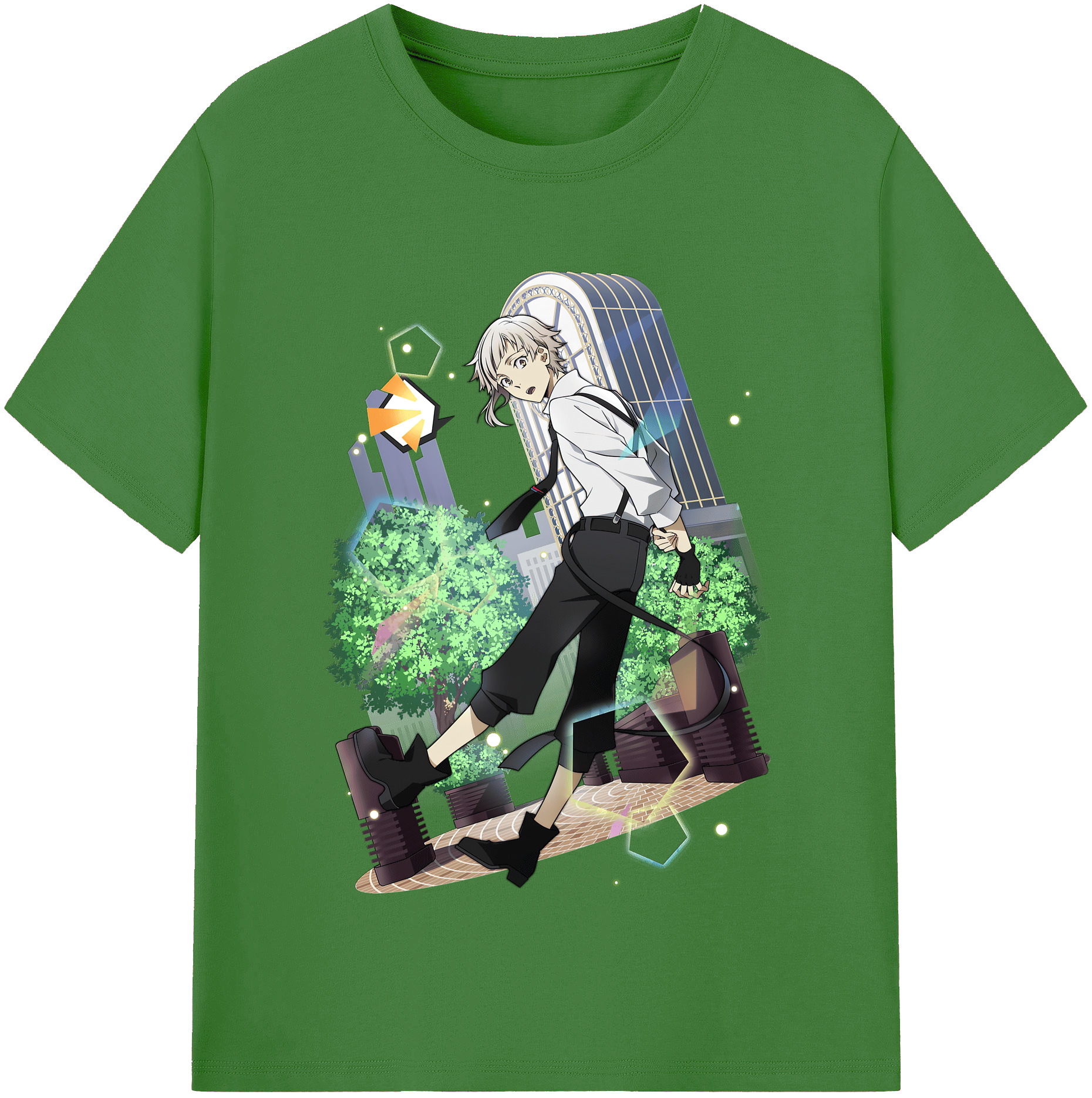 （画像用） 文豪ストレイドッグス Bungo Stray Dogs レディースカジュアルプリントTシャツ（綿100％）